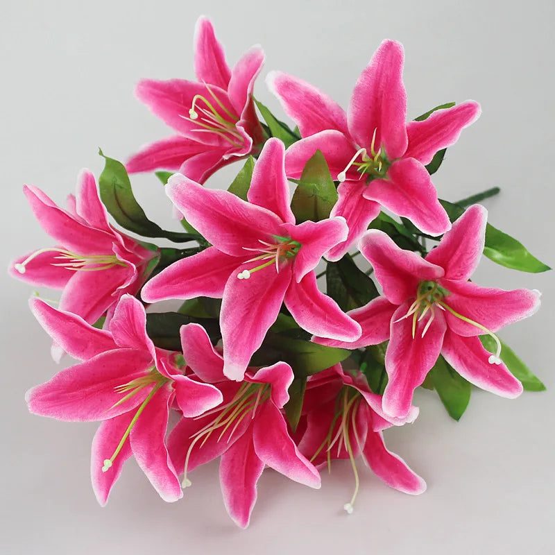 Multicolor Lily Bridal Flower Bouquet