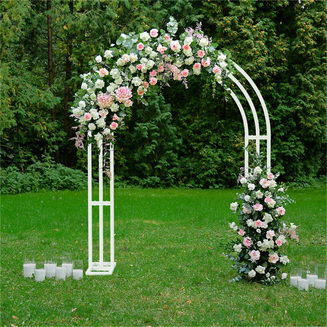 White Wedding Arch Frame Stand