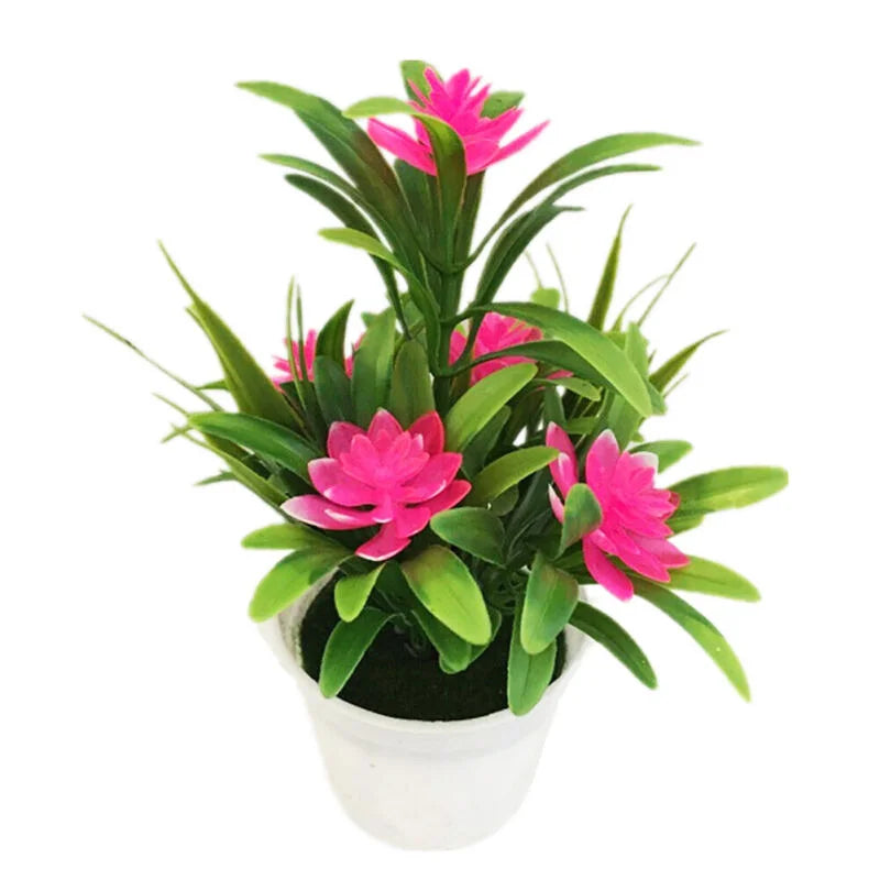 Artificial Lotus Potted Plant Decor