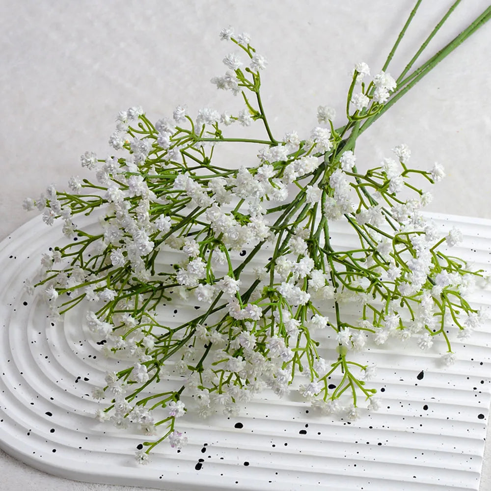 52cm 90 HeadsWhite Babies Breath Artificial Gypsophila Flowers Bouquets For Home Garden Wedding Birthday Decoration Fake Flower