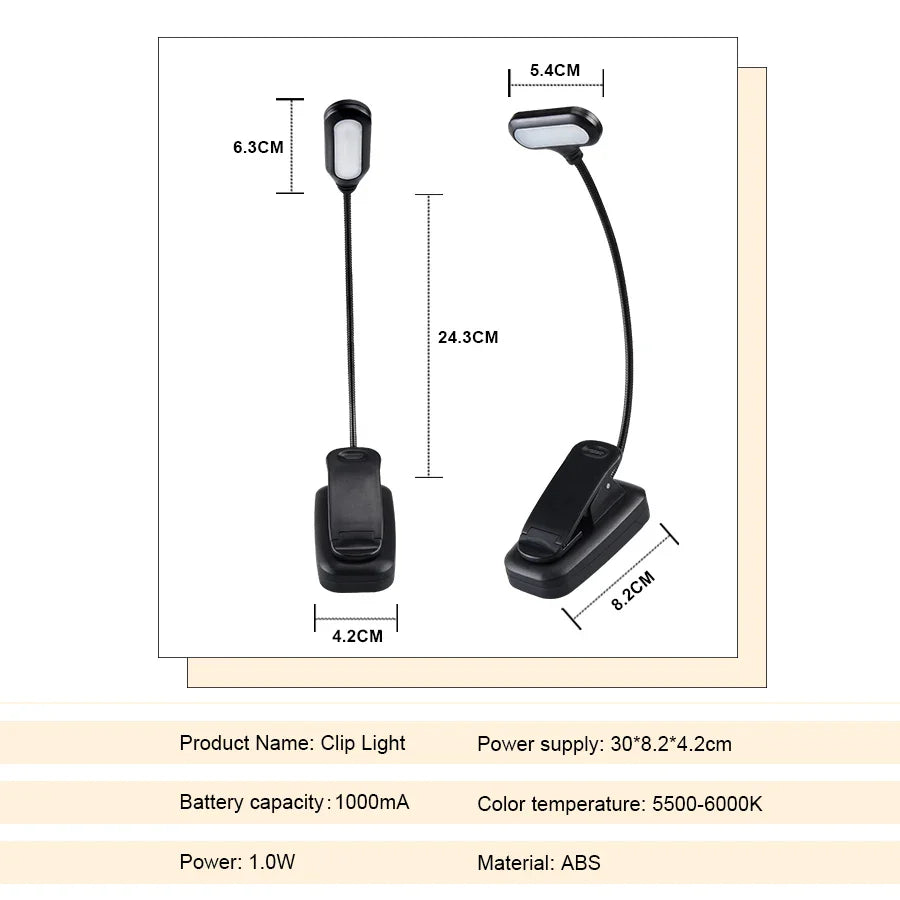 Mini Portable LED Book Light