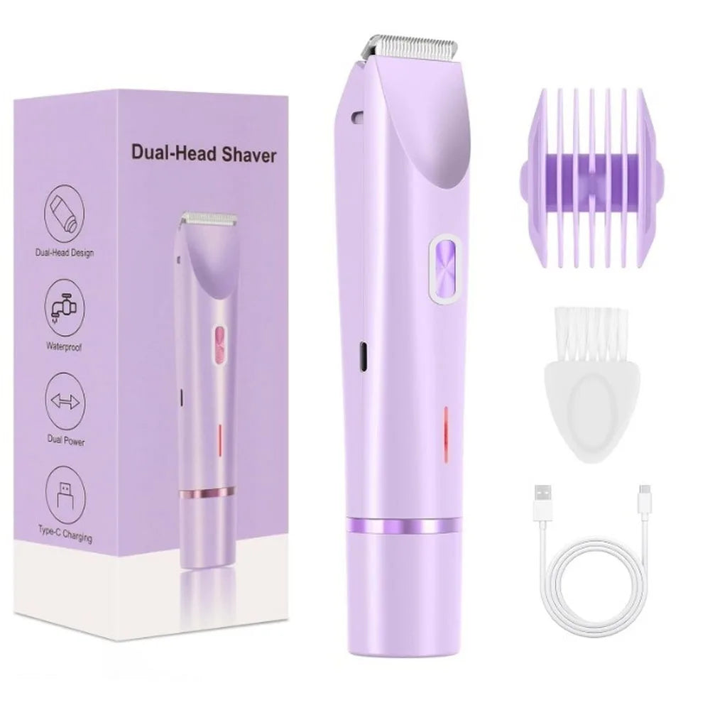 2-In-1 Waterproof Women Electric Shaver