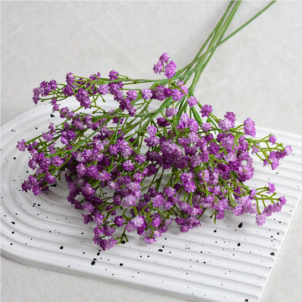 52cm 90 HeadsWhite Babies Breath Artificial Gypsophila Flowers Bouquets For Home Garden Wedding Birthday Decoration Fake Flower