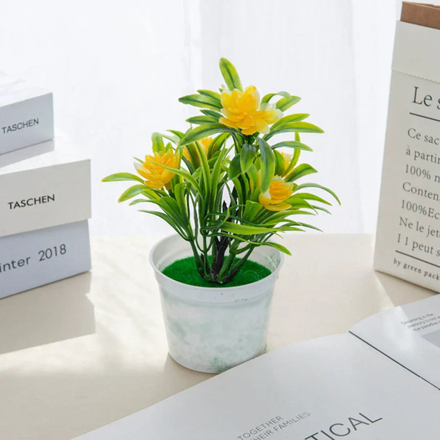 Mini Artificial Flower Bonsai Vase