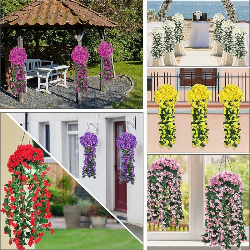 1PC Artificial Flowers Long Vine Rose Home Wedding Outdoor garden yard Arch Decorations Christmas Celebration photography party