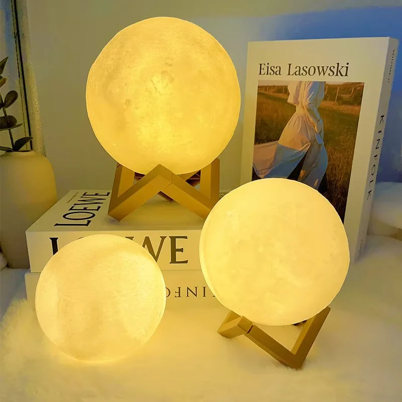 Pzsunly LED Moon Light Galaxy Night Lamp
