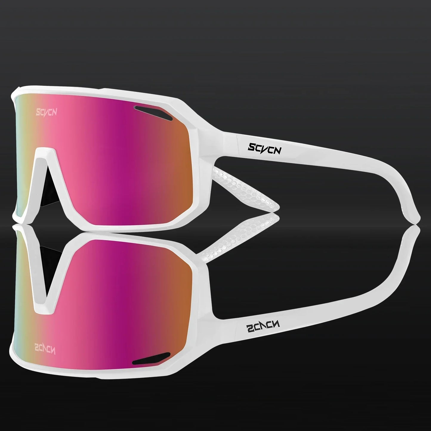 SCVCN Fashion HD Sunglasses Men Women Luxury Glasses Outdoor Sports Runing Drving Shades Racing UV400 MTB Bike Cycling Eyewear