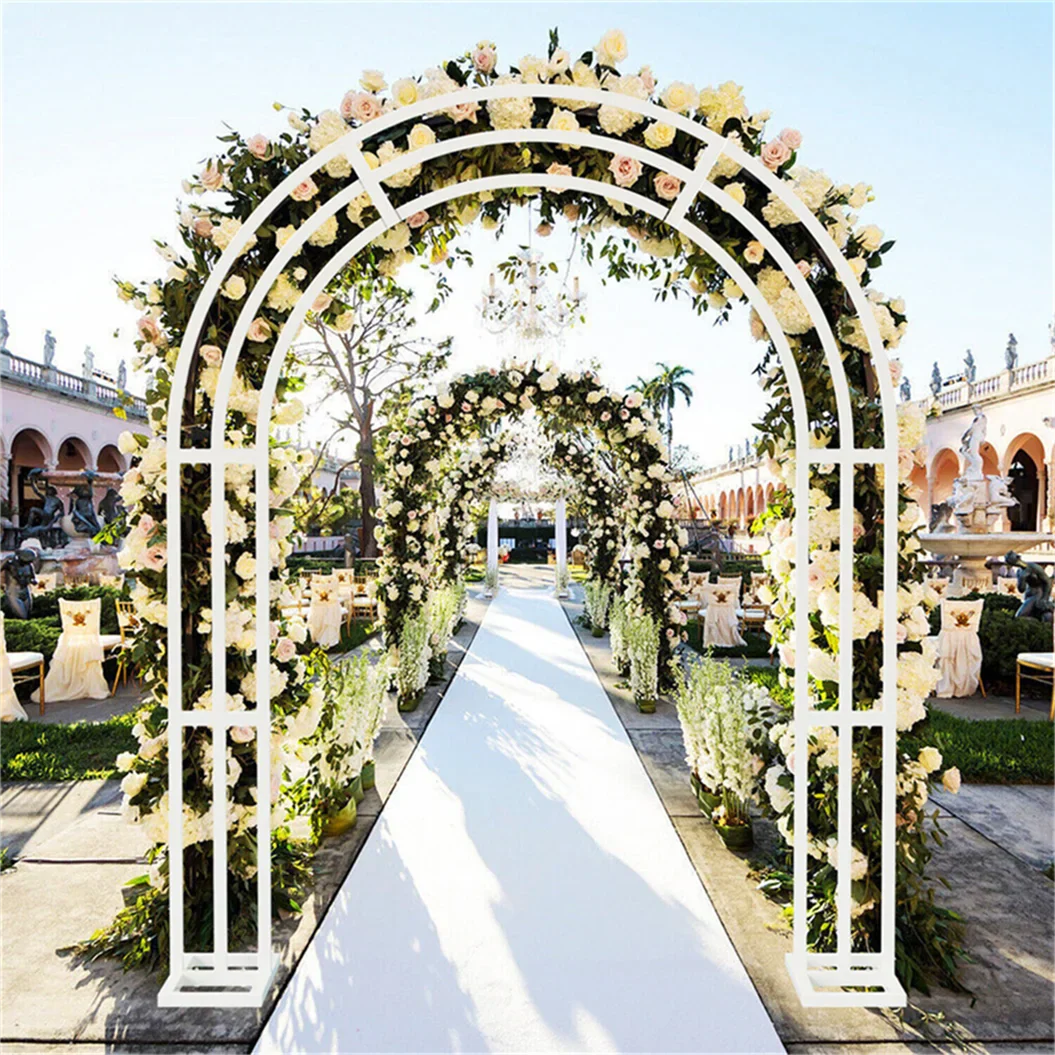 White Wedding Arch Frame Stand