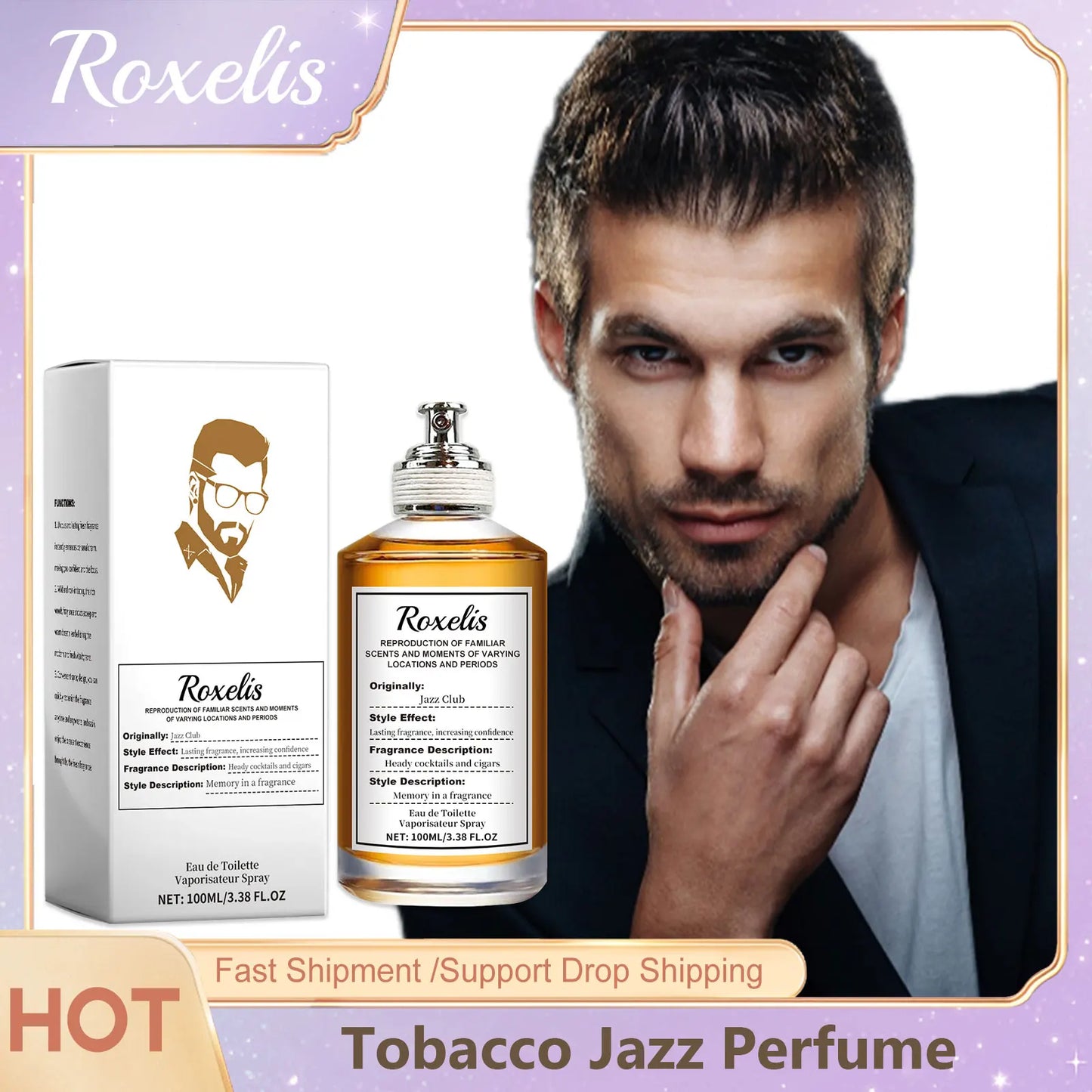 Roxelis Jazz Wood Tobacco  Perfume for Man