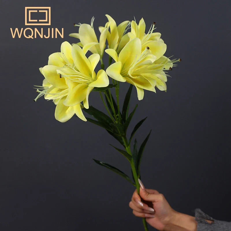 Long Stem Lily Silk Bouquet