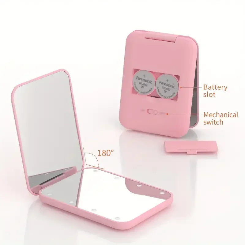 Mini LED Pocket Makeup Mirror