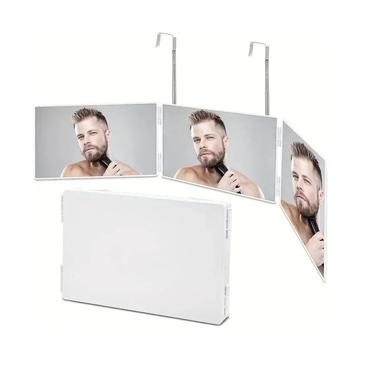 Retractable Adjustable Folding Three-Mirror