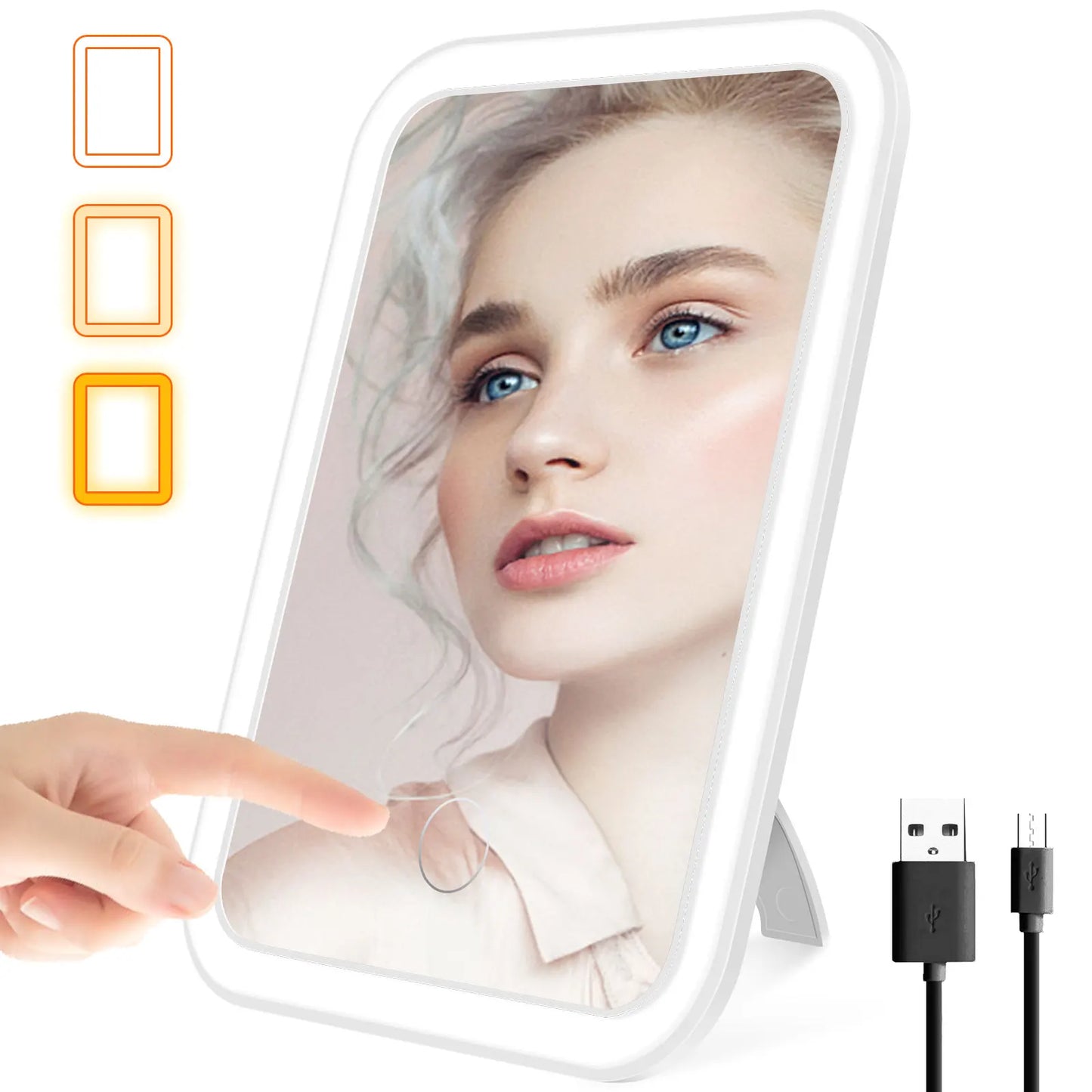 LED Touch Screen Makeup Mirror