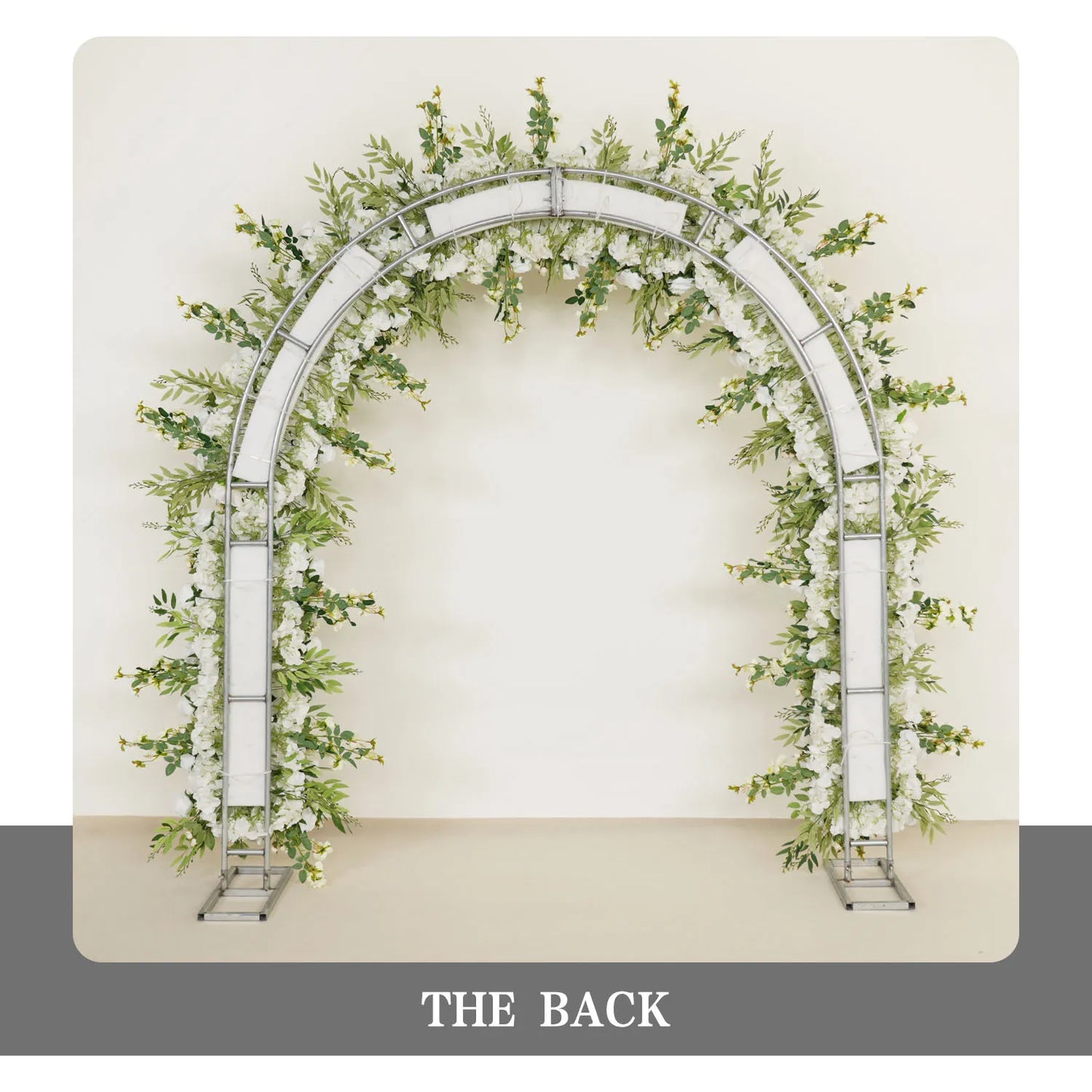 White Rose Wedding Arch Decor