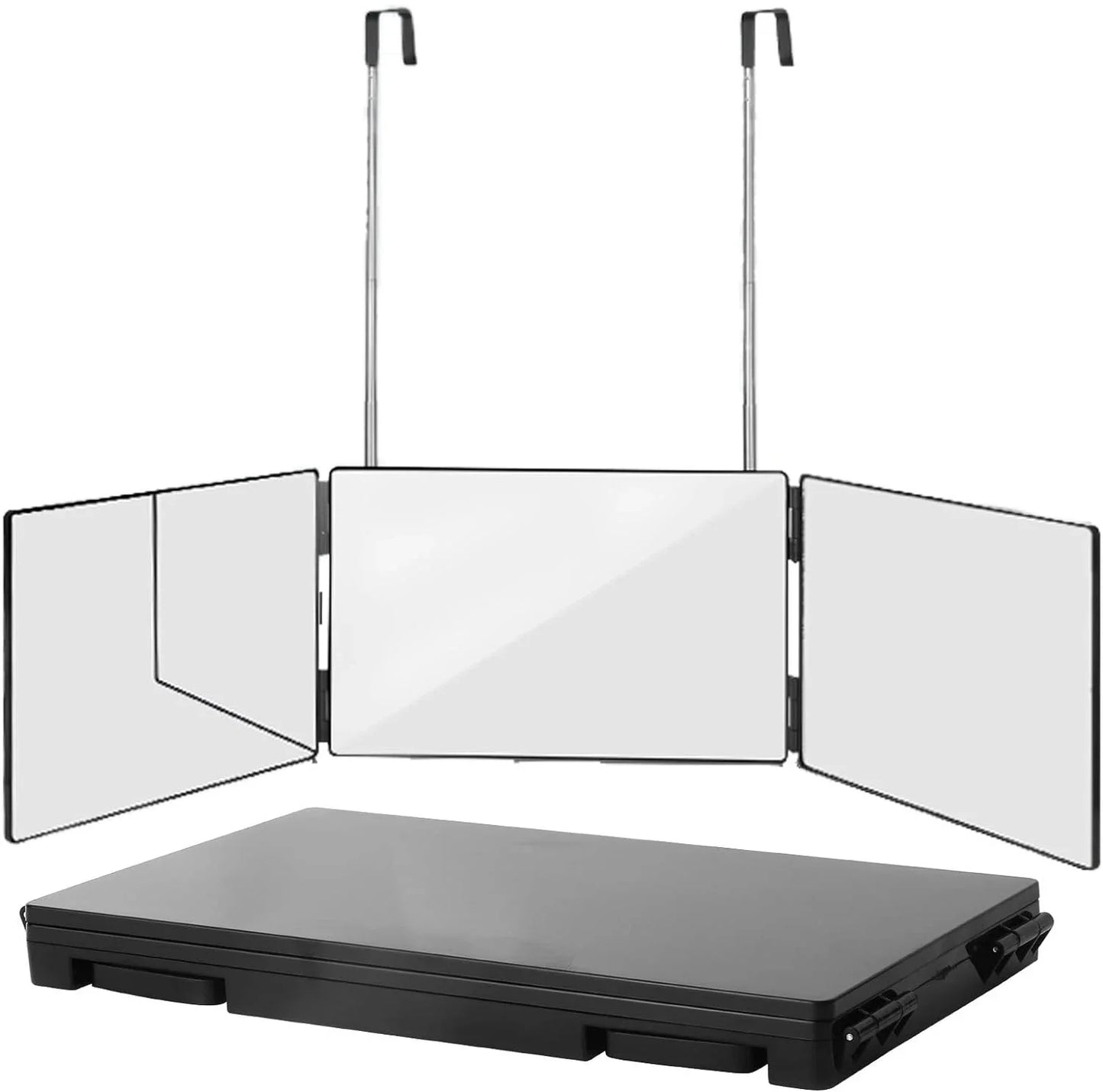 Black 360° Trifold Adjustable Mirror