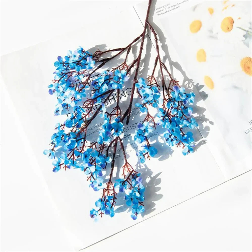 52cm 90 HeadsWhite Babies Breath Artificial Gypsophila Flowers Bouquets For Home Garden Wedding Birthday Decoration Fake Flower