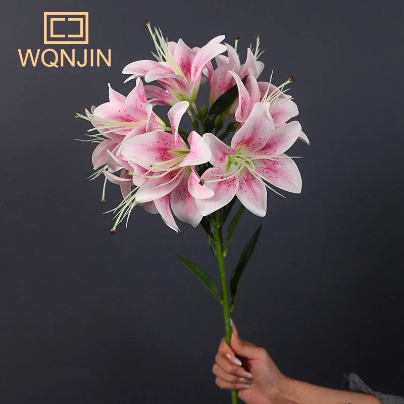 Long Stem Lily Silk Bouquet