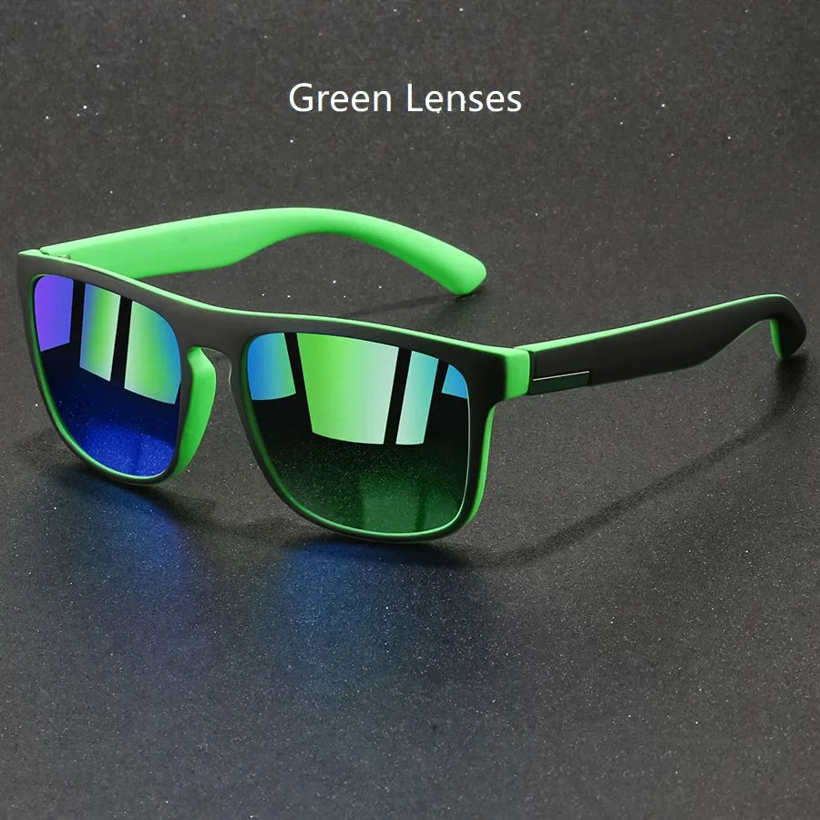 Vintage Square UV400 Sports Sunglasses