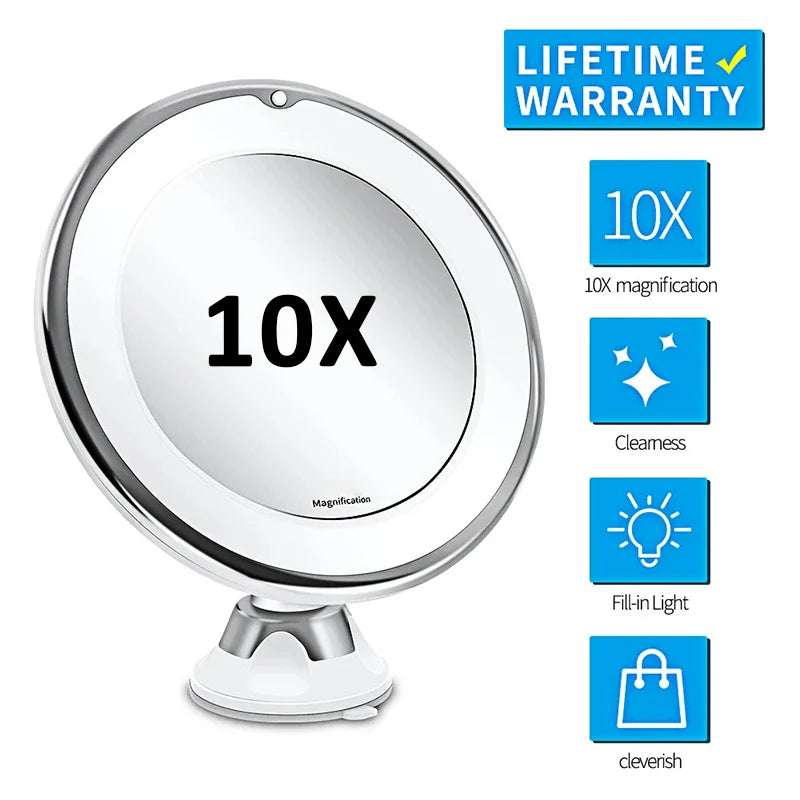 10X LED Touch Vanity Mirror