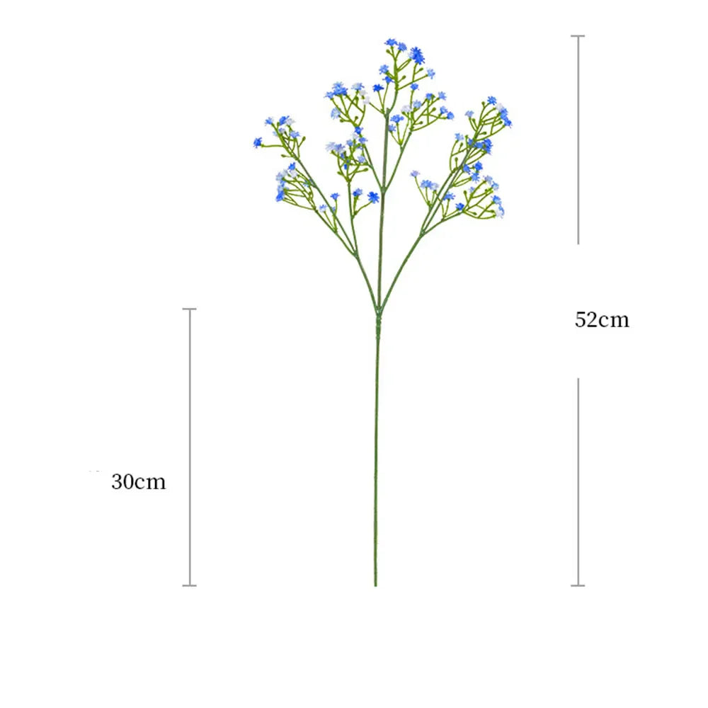 52cm 90 HeadsWhite Babies Breath Artificial Gypsophila Flowers Bouquets For Home Garden Wedding Birthday Decoration Fake Flower