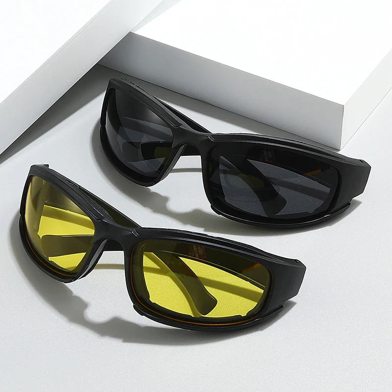 Black Silver UV Cycling Sunglasses