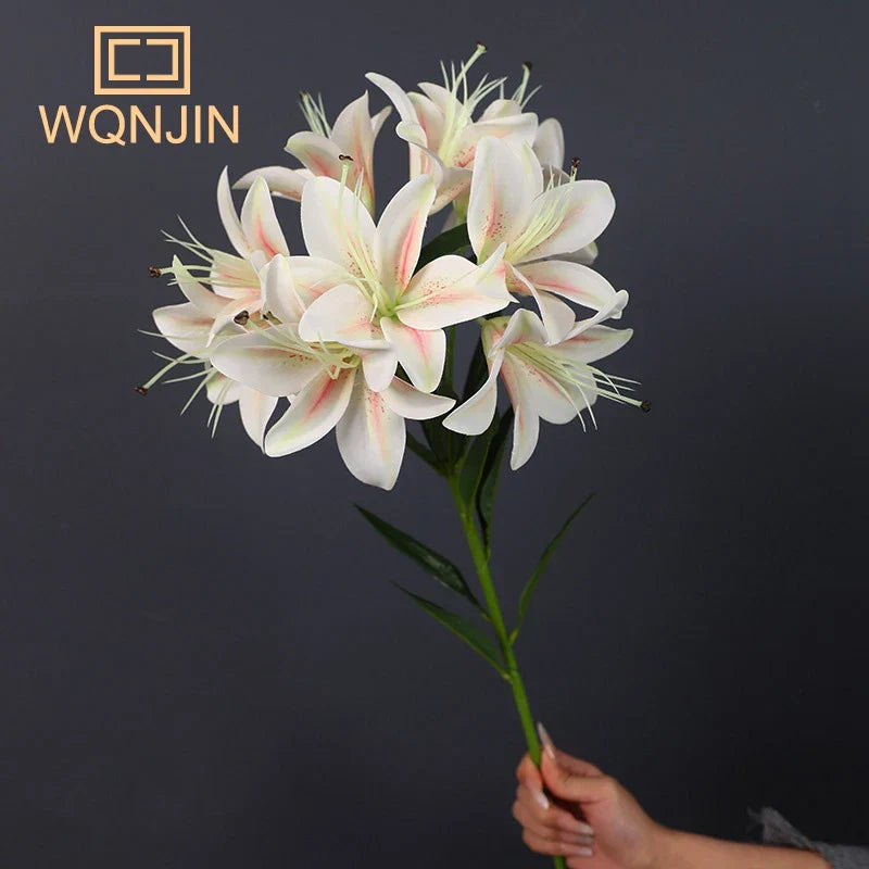 Long Stem Lily Silk Bouquet