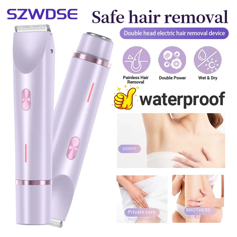 Dual Head Women Hair Removal Shaver