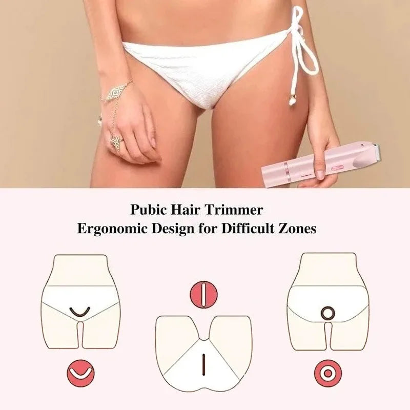 Women 2in1 Electric Bikini Trimmer
