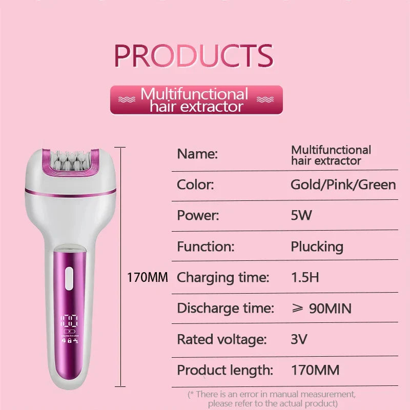 HOMEFISH 3-In-1 Women Epilator Shaver
