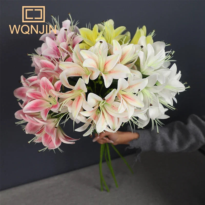 Long Stem Lily Silk Bouquet