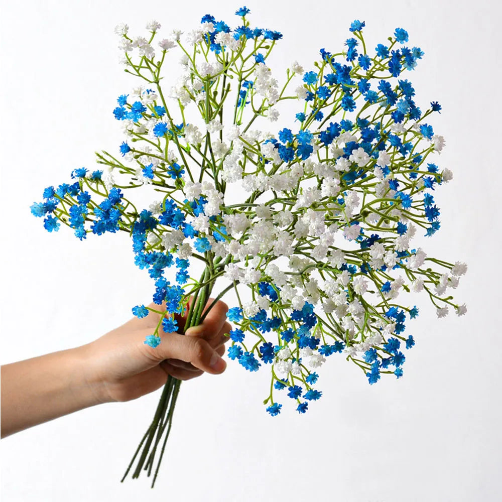52cm 90 HeadsWhite Babies Breath Artificial Gypsophila Flowers Bouquets For Home Garden Wedding Birthday Decoration Fake Flower