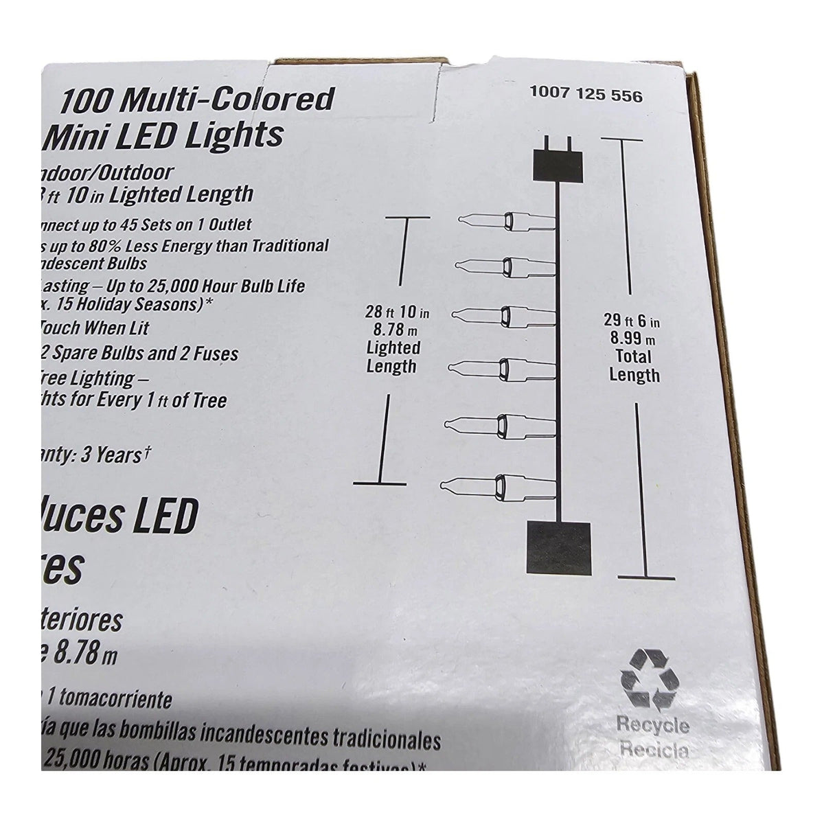 100 Multicolor Mini LED String Lights