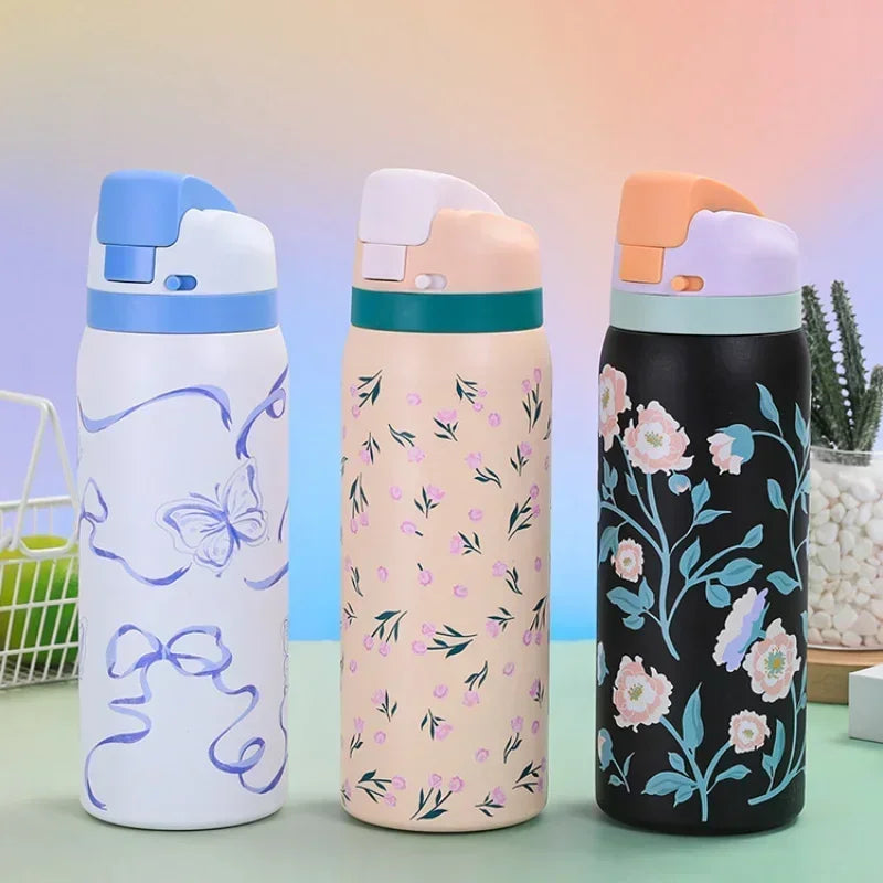 Owala Cartoon Stainless Steel Insulated Bottle