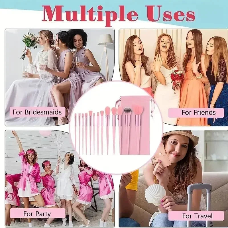 13PCS Premium Synthetic Makeup Brushes