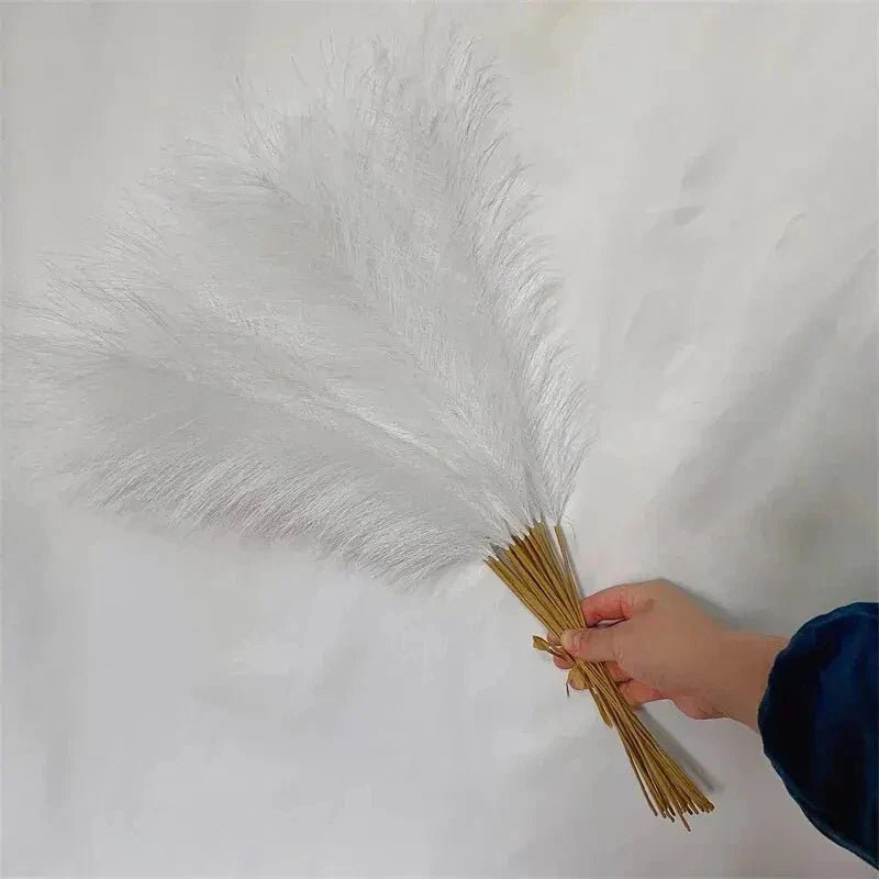10pcs Artificial Reed Ins Wind Bouquet Imitation Flowers Bohemian Home Living Room Decor Fake Reed Christmas Wedding Decoration
