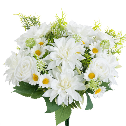 Silk Dahlia Rose Floral Decoration