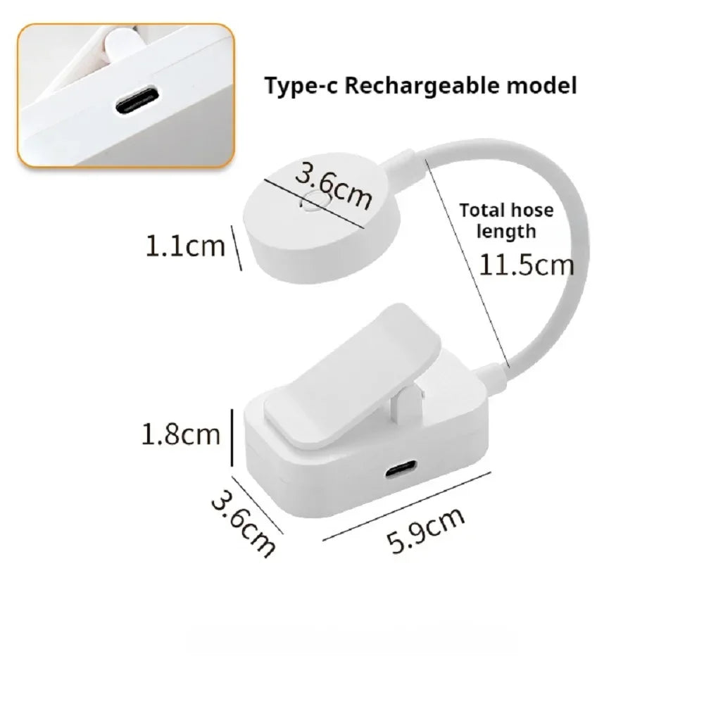 Mini LED Reading Book Light Table Lamp 3 Modes Adjustable USB Rechargeable Clip-On Study Reading Lamp for Travel Bedroom Book