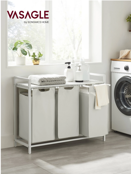 VASAGLE 3-Bag Laundry Sorter