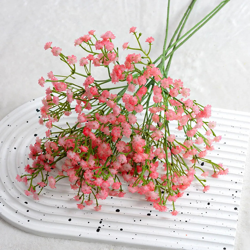 52cm 90 HeadsWhite Babies Breath Artificial Gypsophila Flowers Bouquets For Home Garden Wedding Birthday Decoration Fake Flower