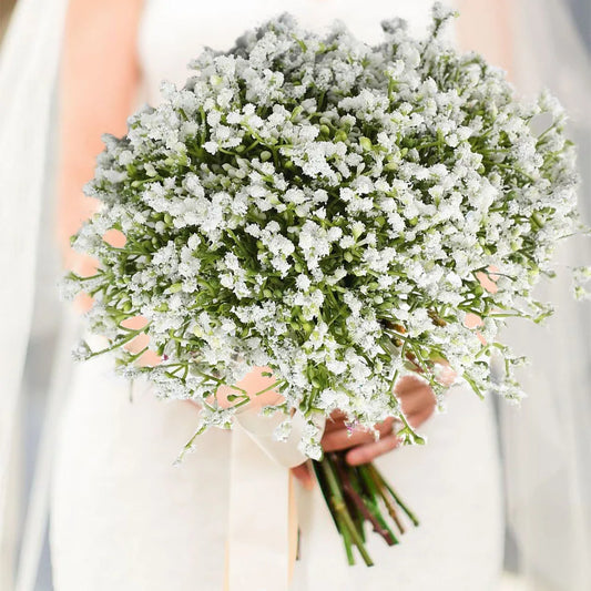 52cm 90 HeadsWhite Babies Breath Artificial Gypsophila Flowers Bouquets For Home Garden Wedding Birthday Decoration Fake Flower