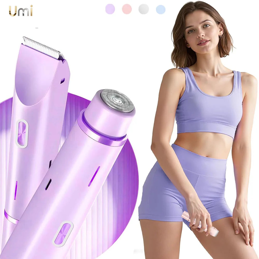 2-In-1 Waterproof Women Electric Shaver