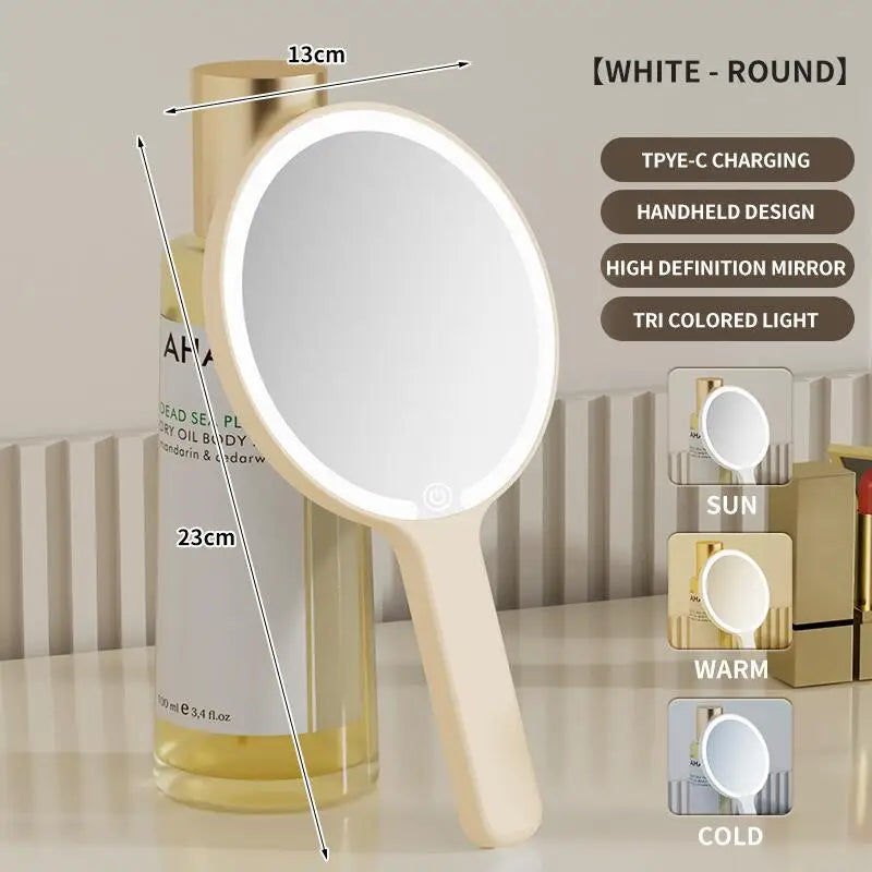 3-Color LED Touch Makeup Mirror