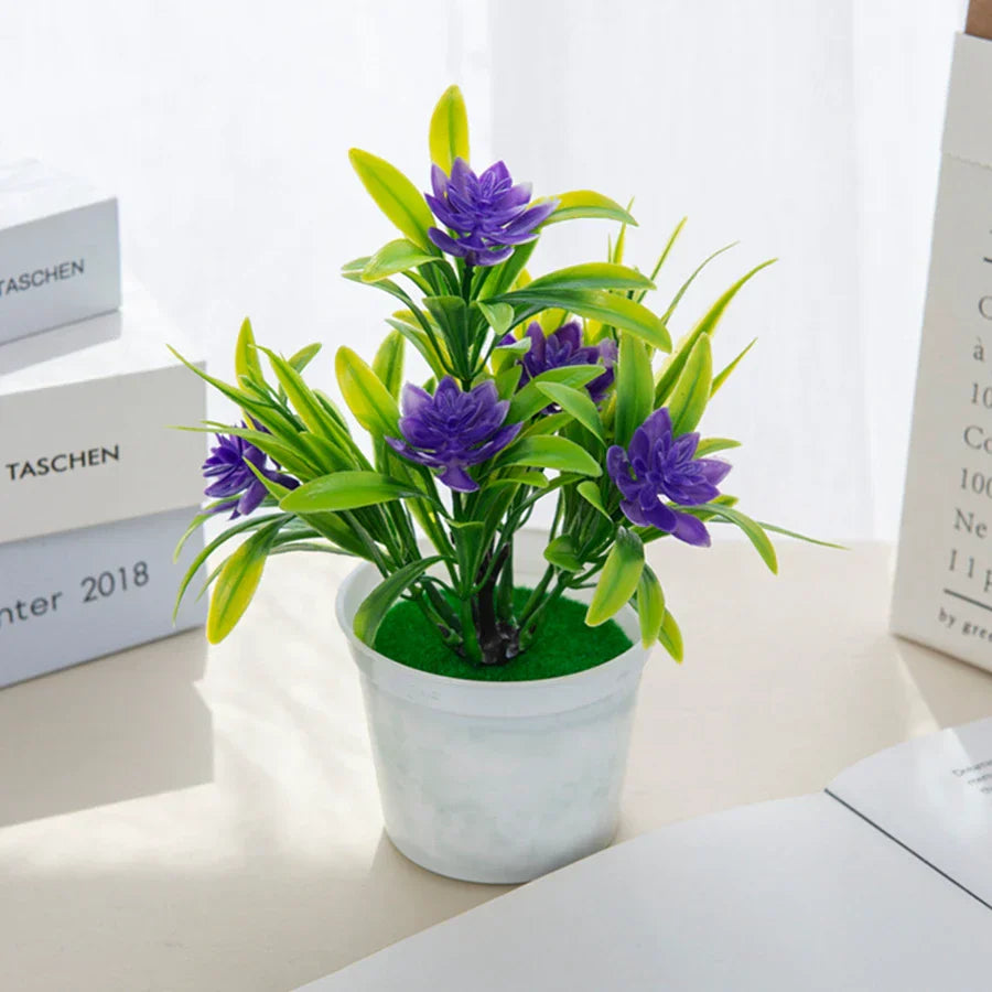 Mini Artificial Flower Bonsai Vase