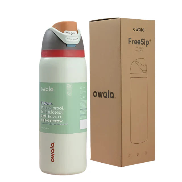 Owala FreeSip Black and White Bottle