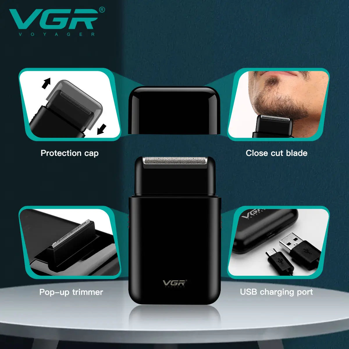VGR V-390 Mini Foil Shaver