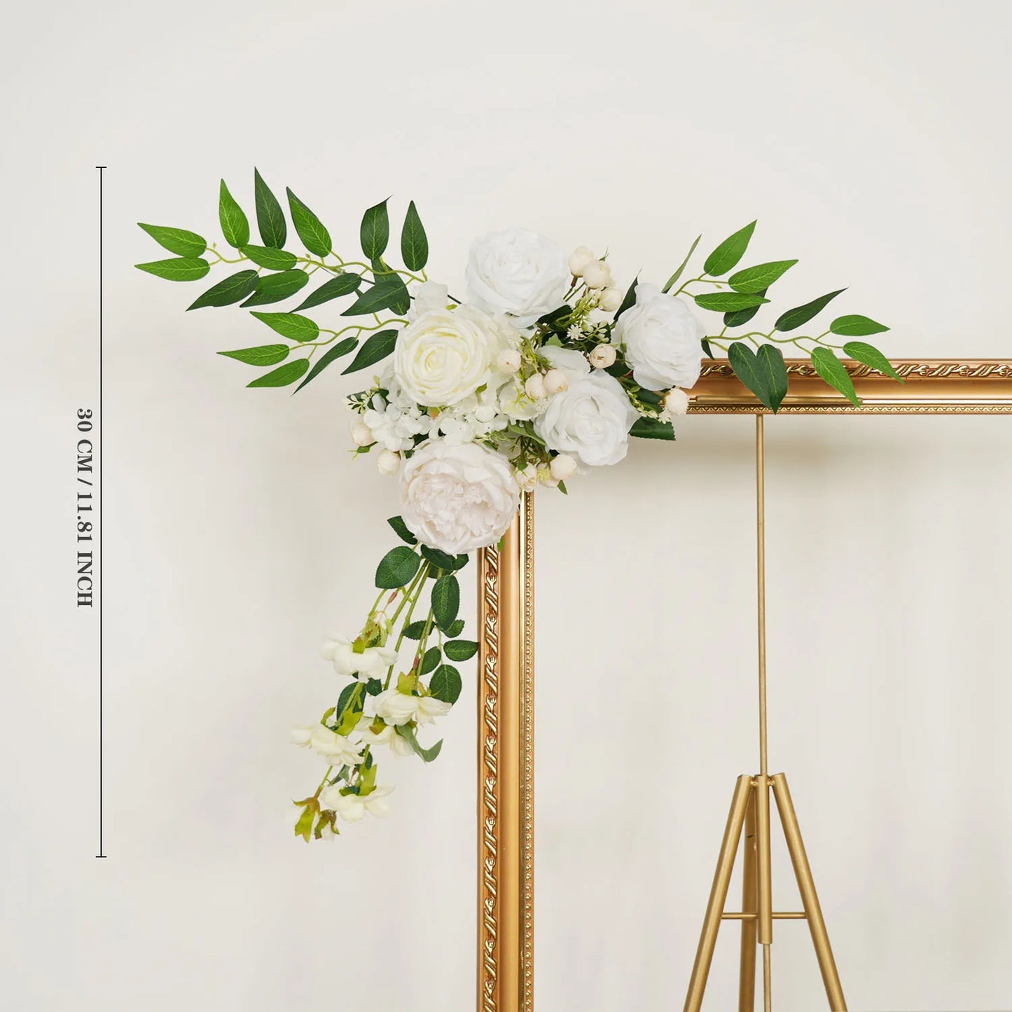 White Rose Wedding Arch Decor