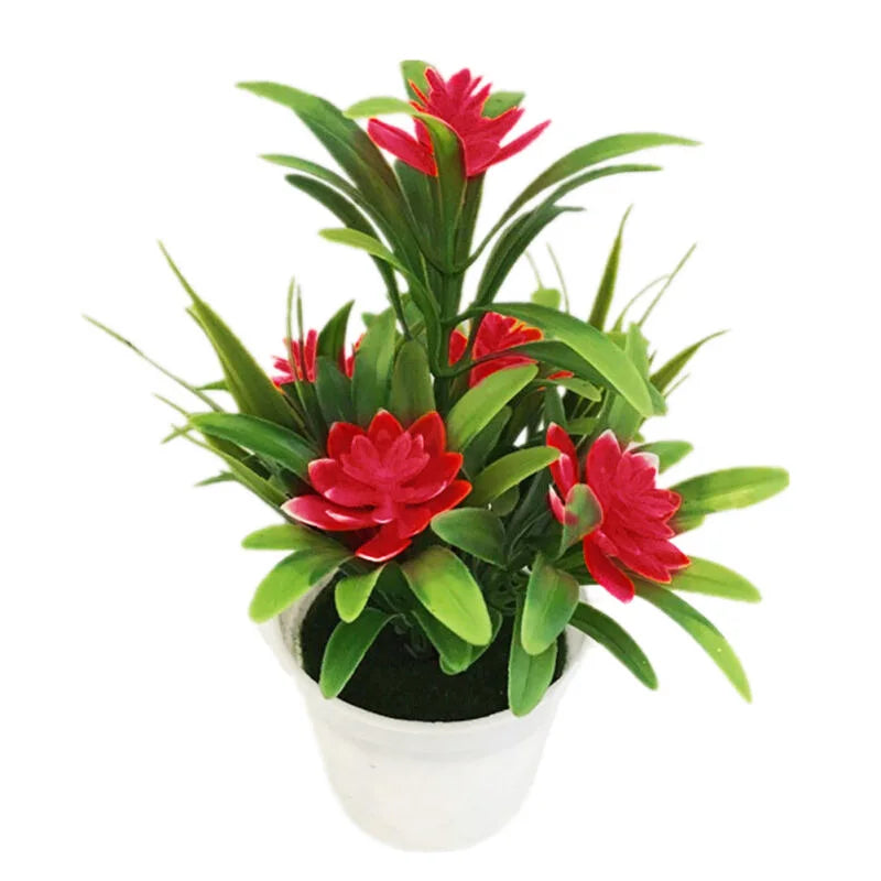 Artificial Lotus Potted Plant Decor