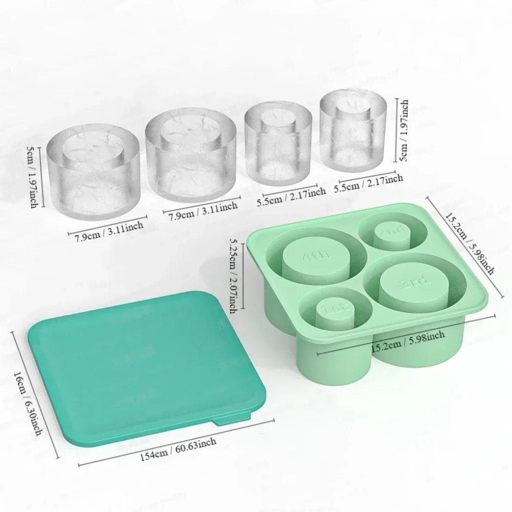Silicone Circle Ice Cube Mold