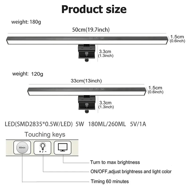 Wisciton LED Monitor Light Bar for Eye Protection