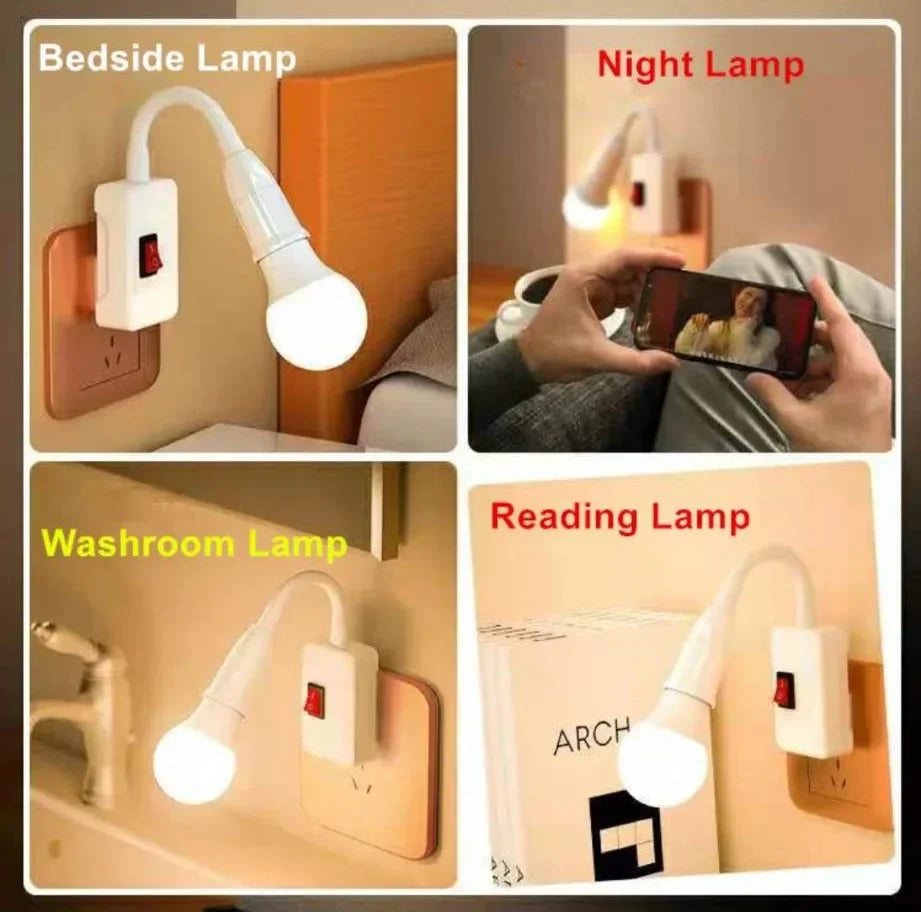Flexible E27 Bulb Socket Extender